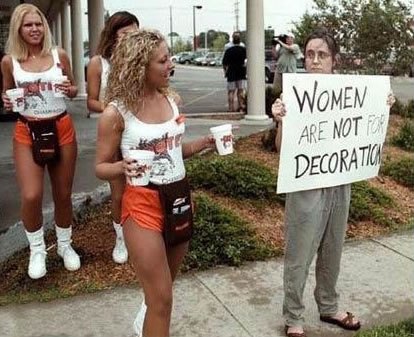 Hooters protest