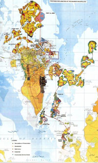 Bahrain expansionist plan map