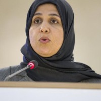 Bahraini human rights, health and social affairs minister Fatima Albalooshi