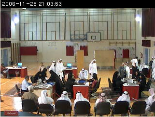 vote counting in Ahmed Al-Umran school